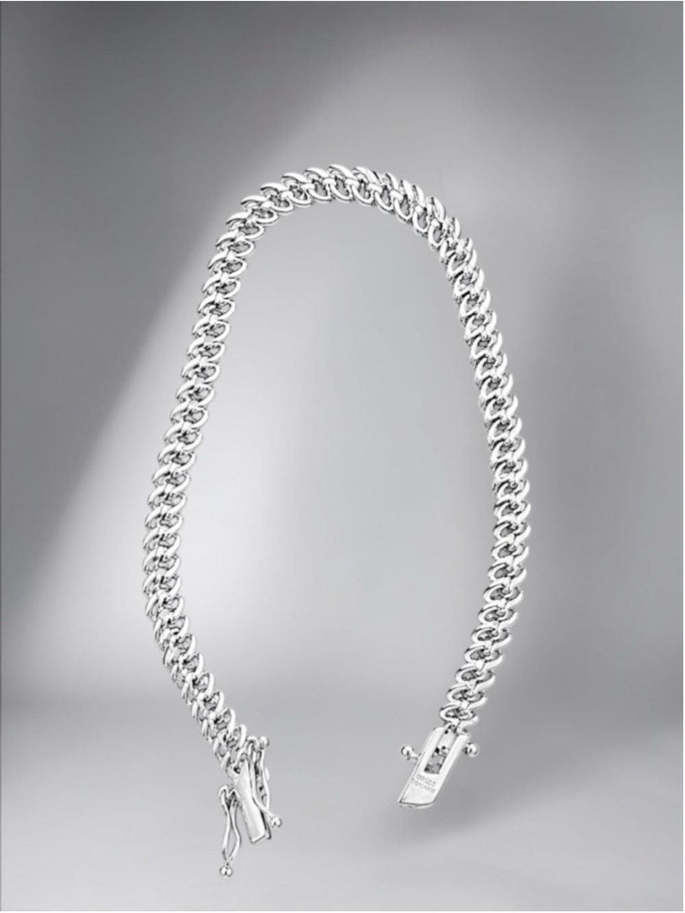 Diamond Triple Row “S” Link Bracelet - Picture 6 of 8